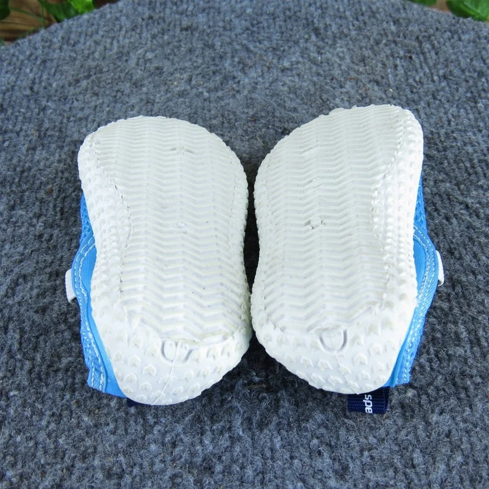 Speedo Unisex Water Flats  Sz‎ T 5-6 Medium Blue Synthetic Hook & Loop